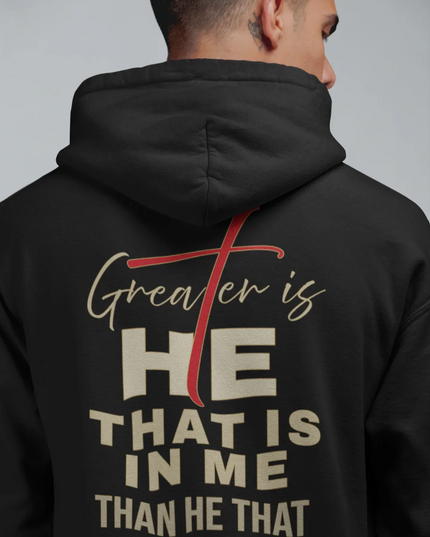 Greater is HE Hoodie (AU Edition)