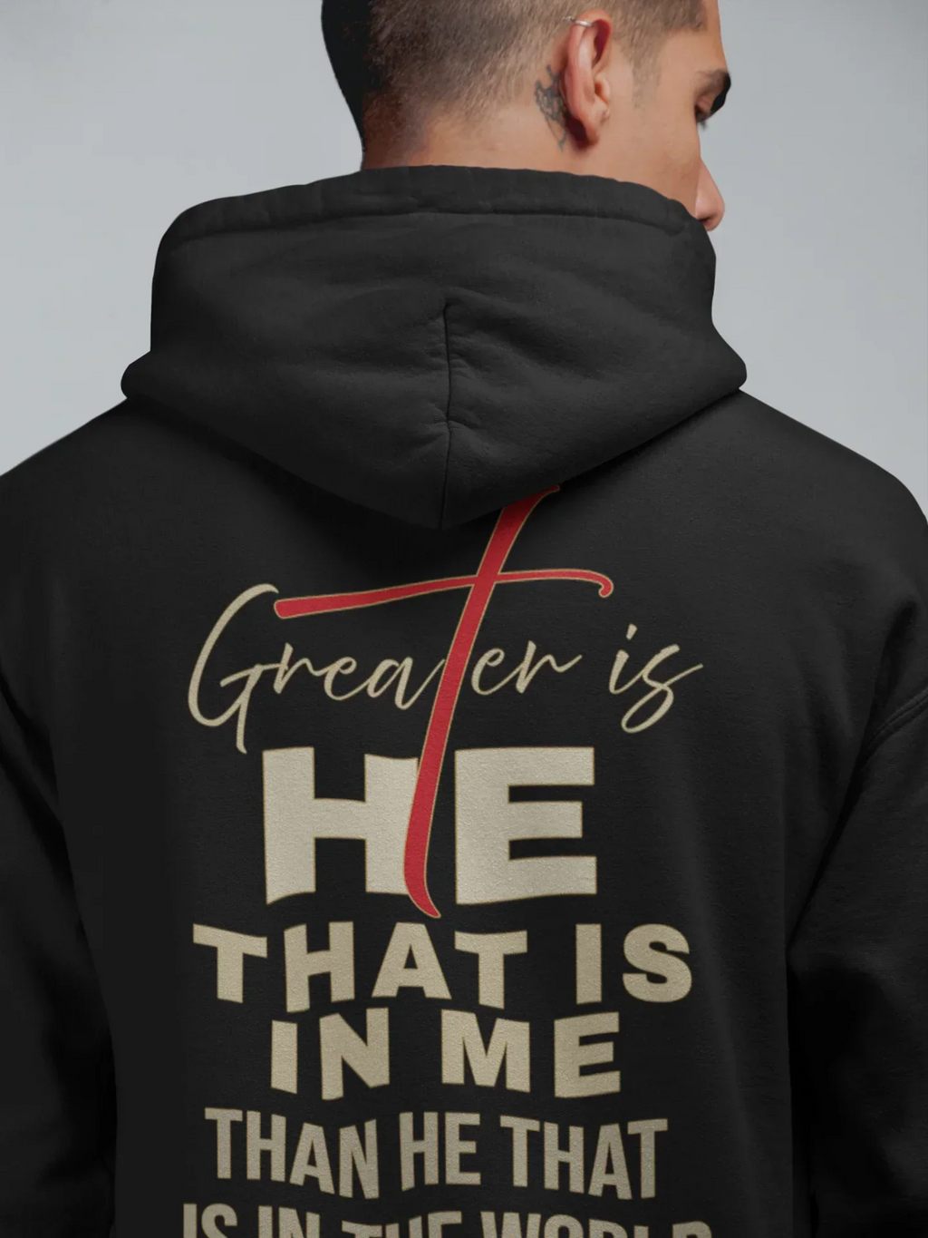 Greater is HE Hoodie (AU Edition)