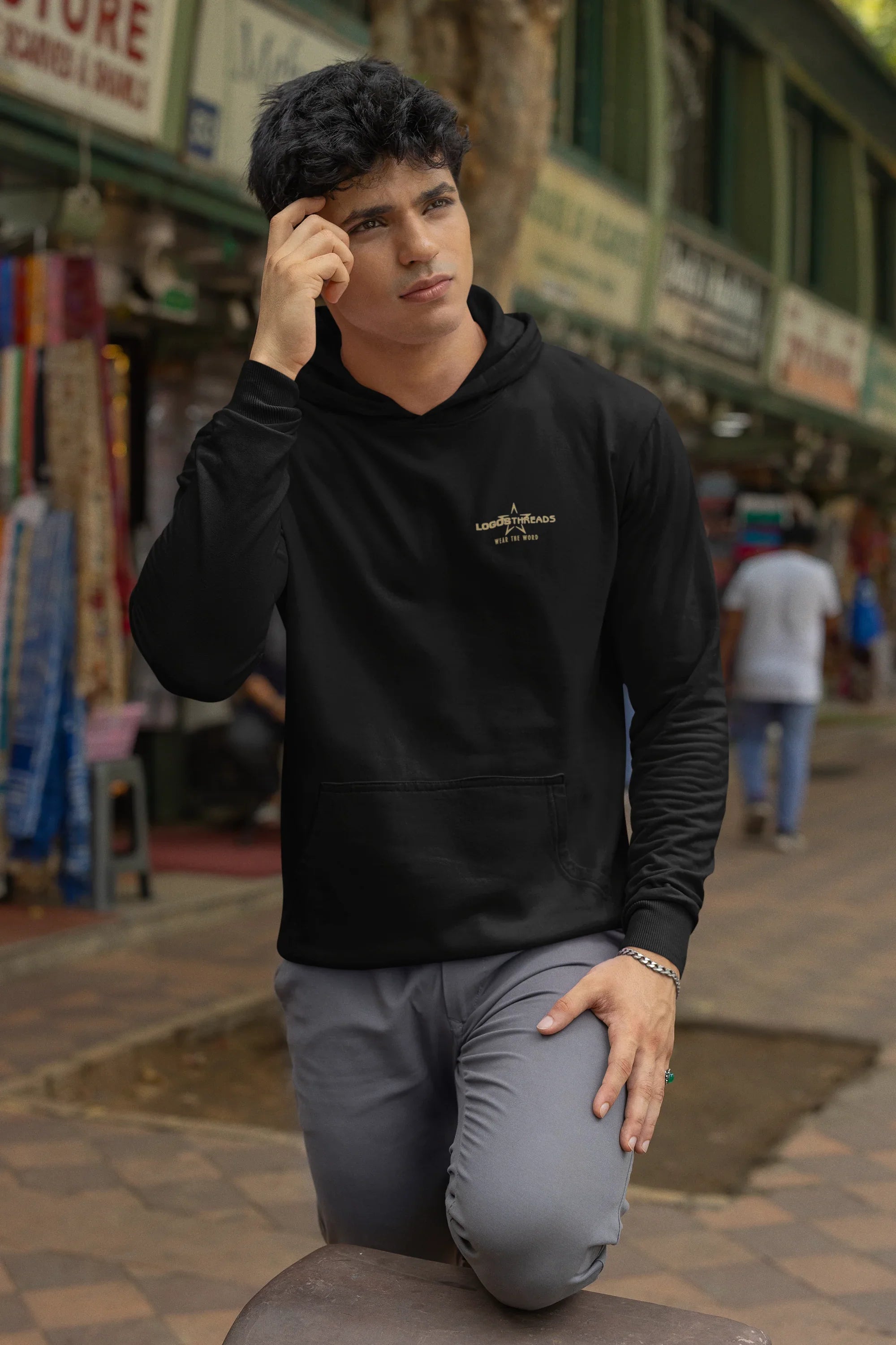 Logos Threads Signature Hoodie (AU Edition – Black)