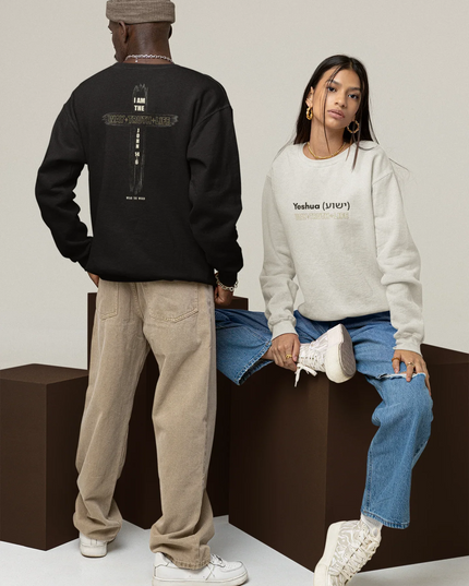 Yeshua Sweatshirt (AU Edition – White Marle)