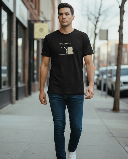 It’s Empty Tee (AU Dark Edition) | Minimal Christian T-Shirt | Logos Threads