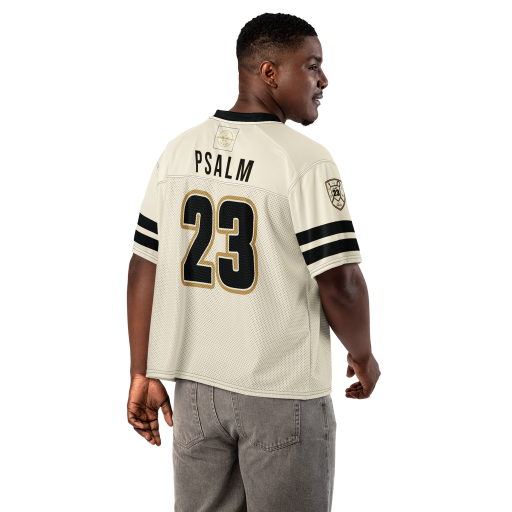 Psalm 23 Football Jersey (Light Edition) | Minimal Christian Football Jersey | Logos Threads