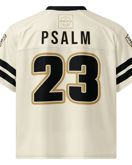Psalm 23 Football Jersey (Light Edition) | Minimal Christian Football Jersey | Logos Threads
