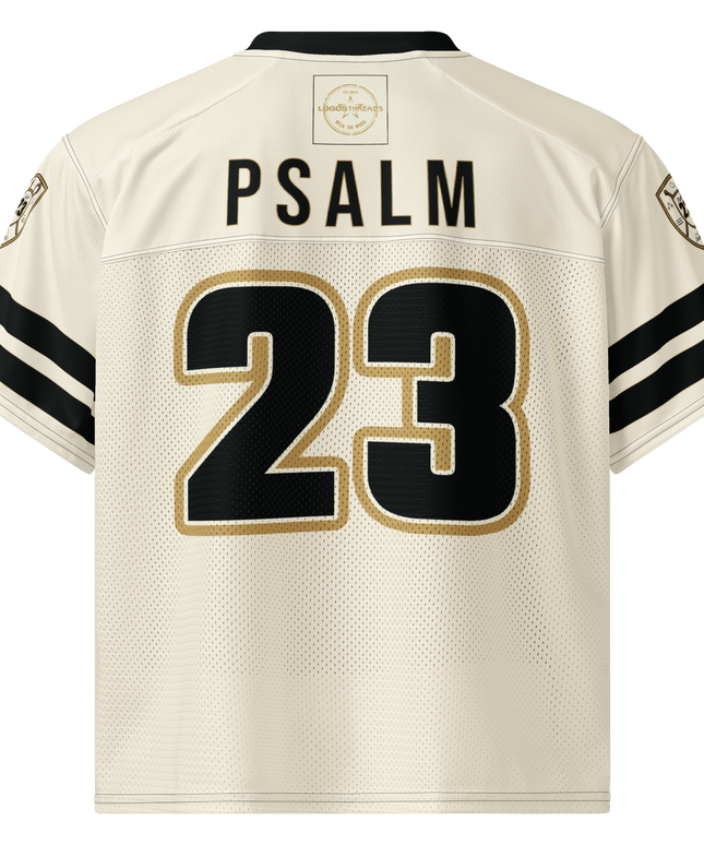 Psalm 23 Football Jersey (Light Edition) | Minimal Christian Football Jersey | Logos Threads
