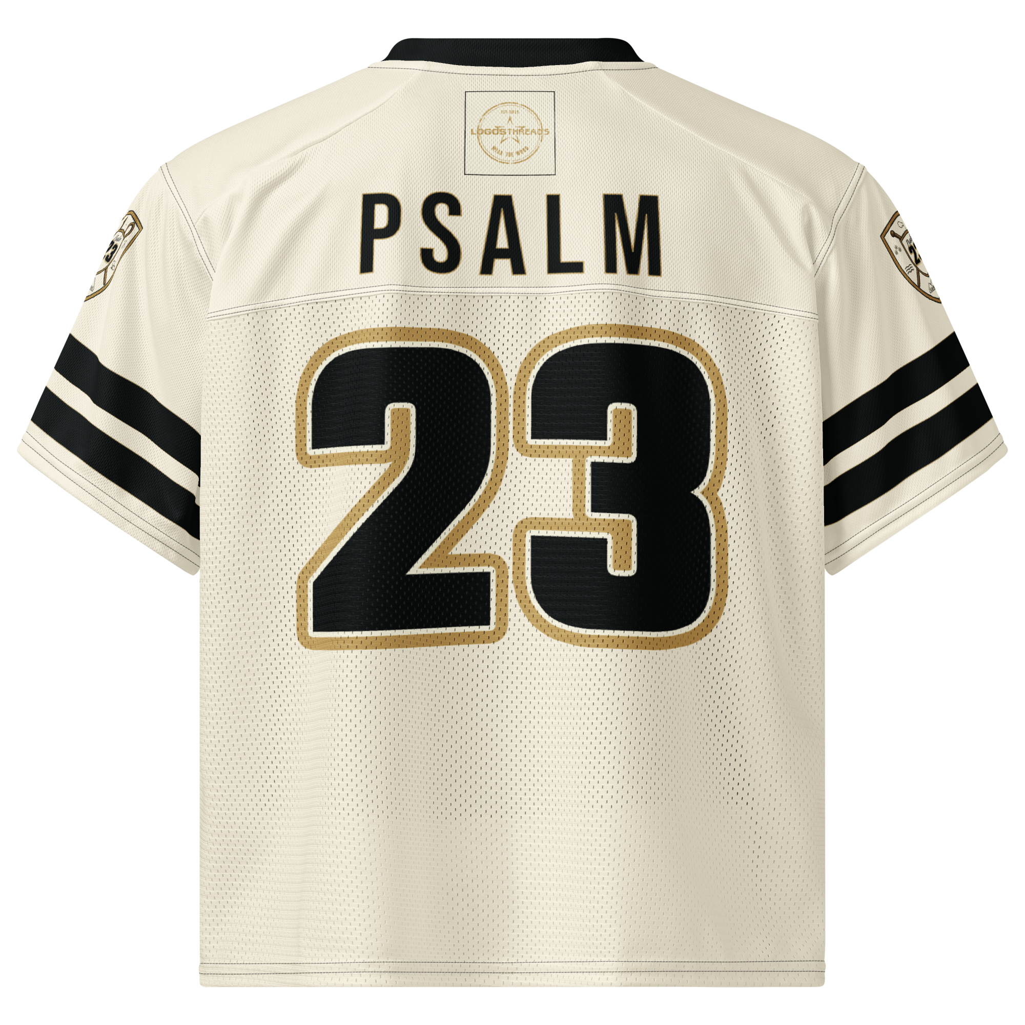Psalm 23 Football Jersey (Light Edition) | Minimal Christian Football Jersey | Logos Threads