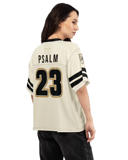 Psalm 23 Football Jersey (Light Edition) | Minimal Christian Football Jersey | Logos Threads
