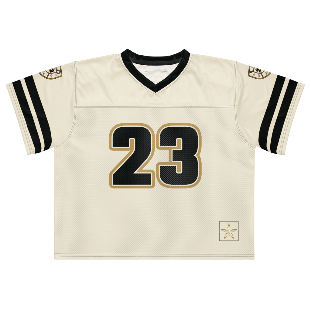 Psalm 23 Football Jersey (Light Edition) | Minimal Christian Football Jersey | Logos Threads