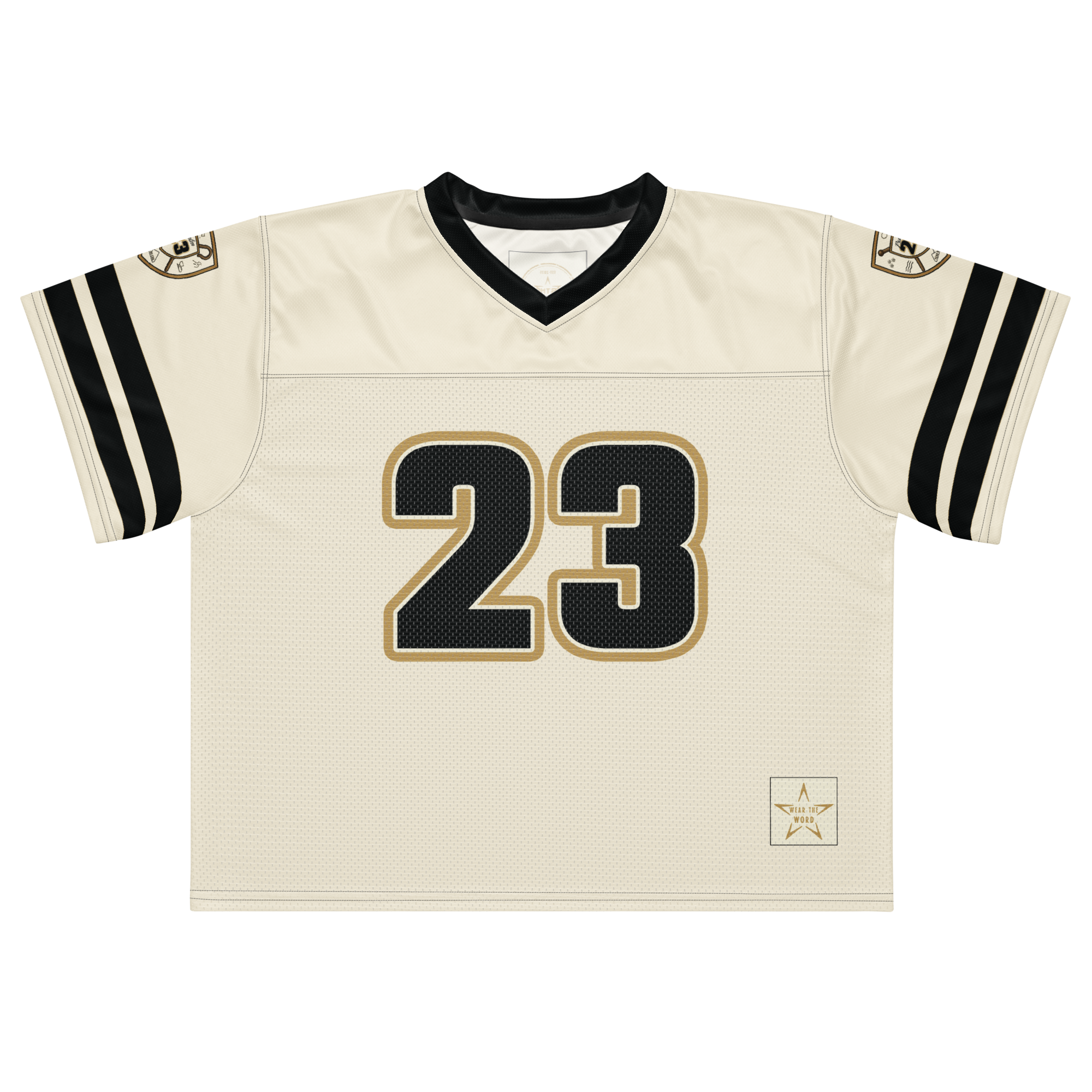 Psalm 23 Football Jersey (Light Edition) | Minimal Christian Football Jersey | Logos Threads