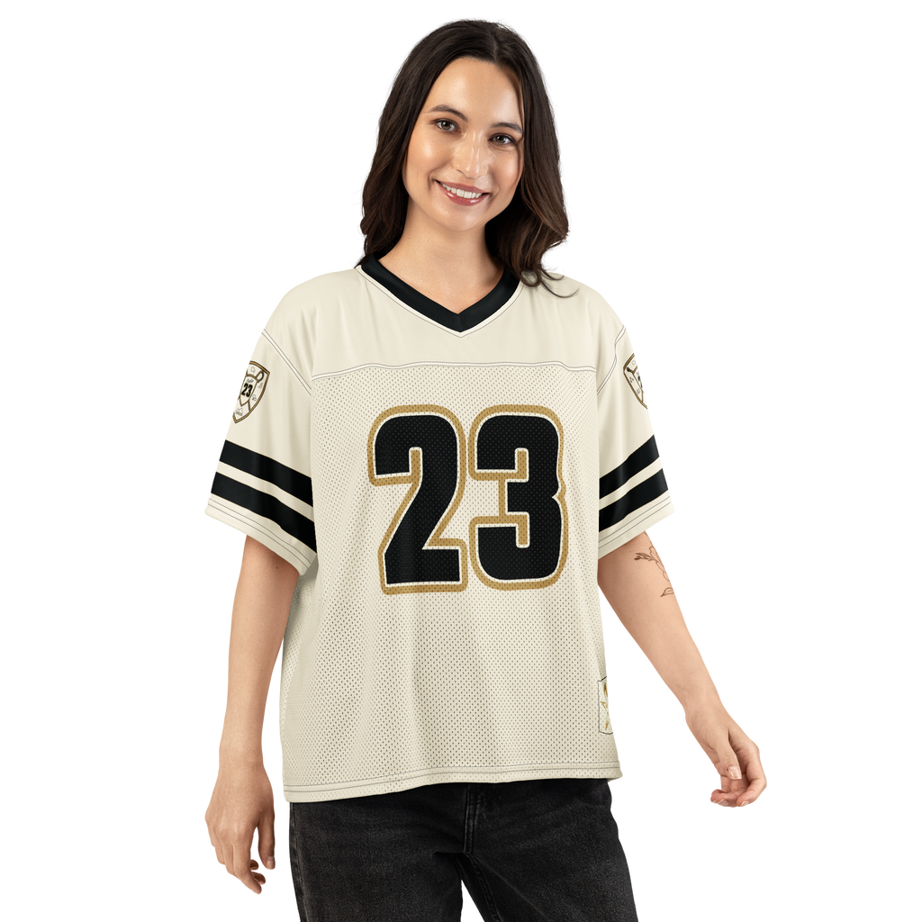 Psalm 23 Football Jersey (Light Edition) | Minimal Christian Football Jersey | Logos Threads