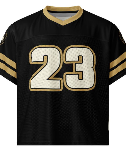 Psalm 23 Football Jersey (Dark Edition) | Minimal Christian Football Jersey | Logos Threads