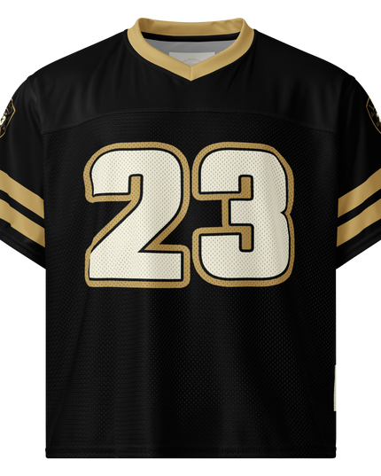 Psalm 23 Football Jersey (Dark Edition) | Minimal Christian Football Jersey | Logos Threads