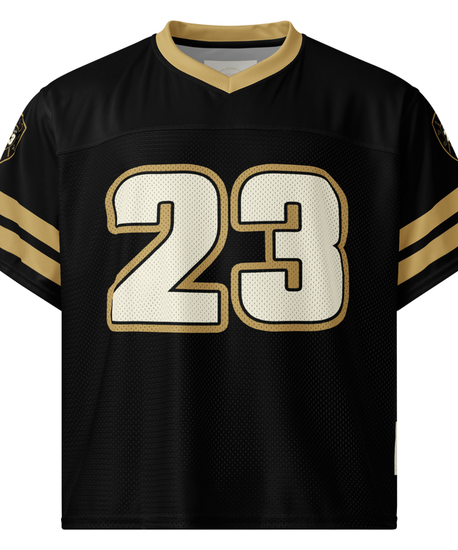Psalm 23 Football Jersey (Dark Edition) | Minimal Christian Football Jersey | Logos Threads