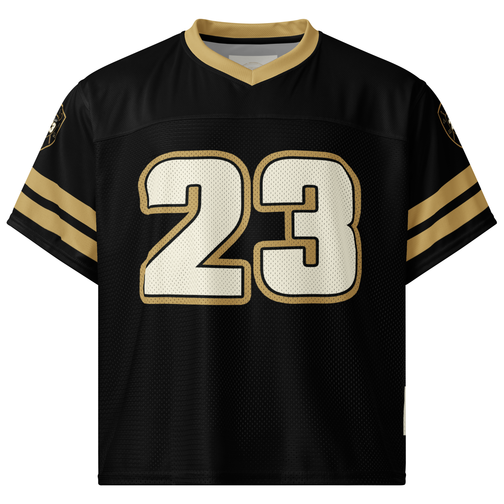 Psalm 23 Football Jersey (Dark Edition) | Minimal Christian Football Jersey | Logos Threads