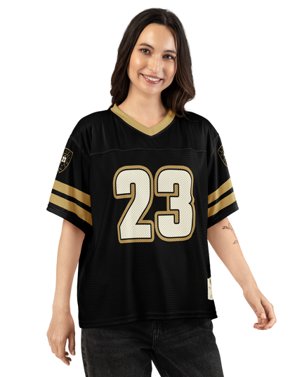 Psalm 23 Football Jersey (Dark Edition) | Minimal Christian Football Jersey | Logos Threads