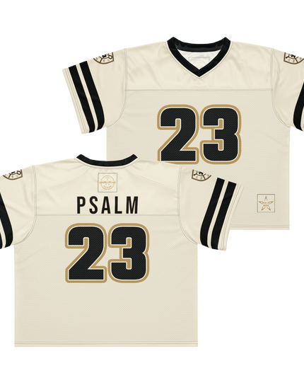 Psalm 23 Football Jersey (Light Edition) | Minimal Christian Football Jersey | Logos Threads