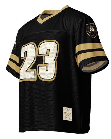 Psalm 23 Football Jersey (Dark Edition) | Minimal Christian Football Jersey | Logos Threads