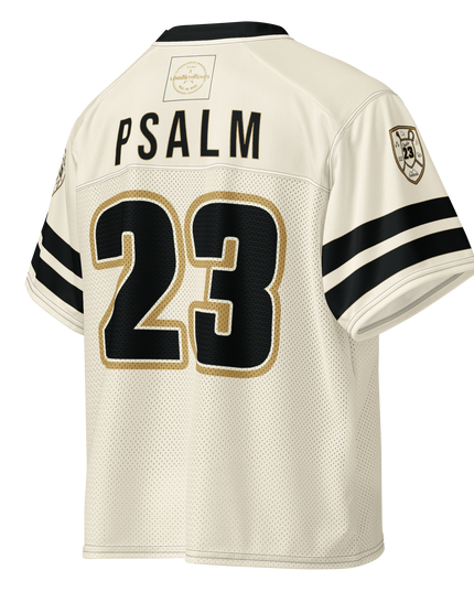 Psalm 23 Football Jersey (Light Edition) | Minimal Christian Football Jersey | Logos Threads
