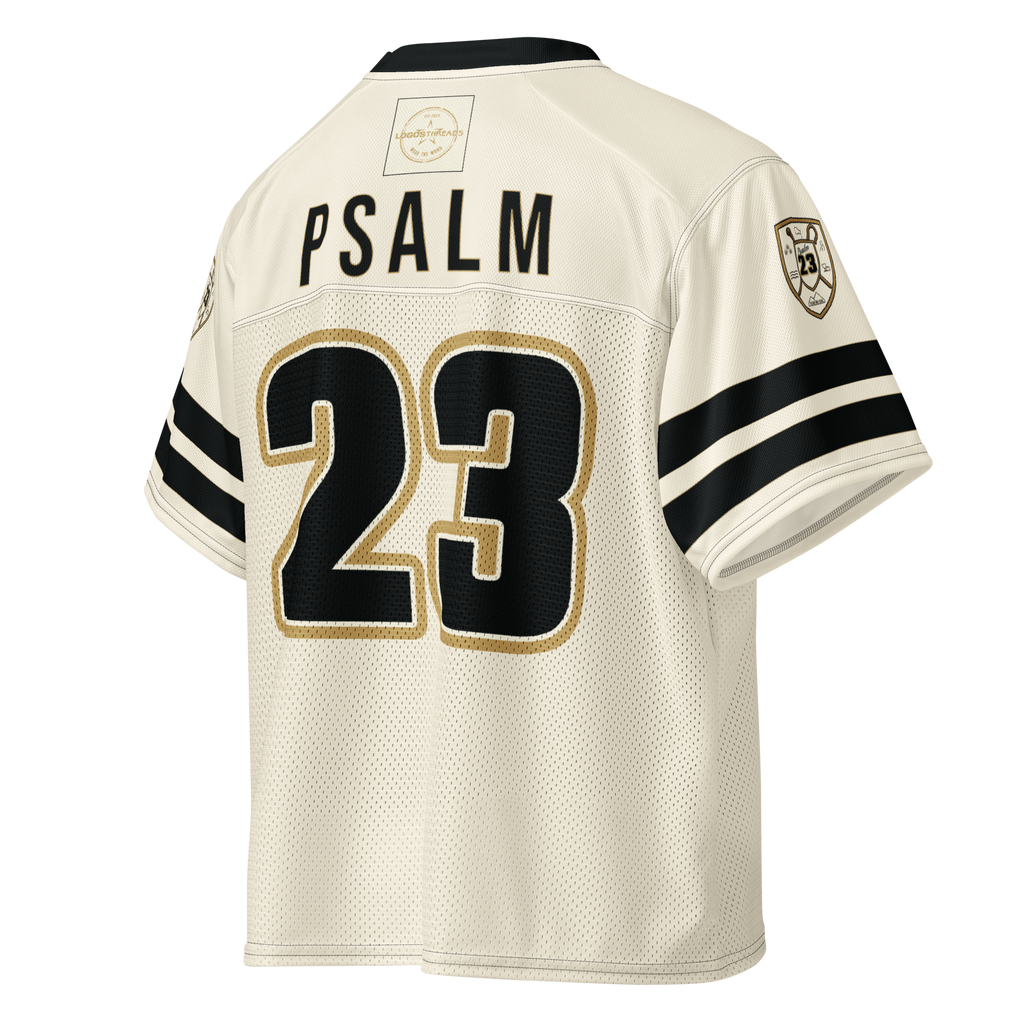 Psalm 23 Football Jersey (Light Edition) | Minimal Christian Football Jersey | Logos Threads