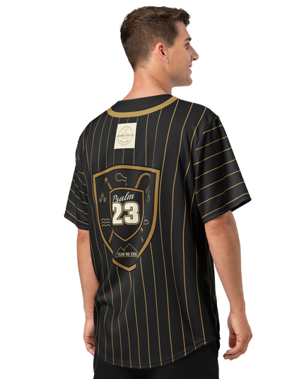 Psalm 23 Baseball Jersey (Dark Edition) | Minimal Christian Baseball Jersey | Logos Threads