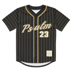 Psalm 23 Baseball Jersey (Dark Edition) | Minimal Christian Baseball Jersey | Logos Threads