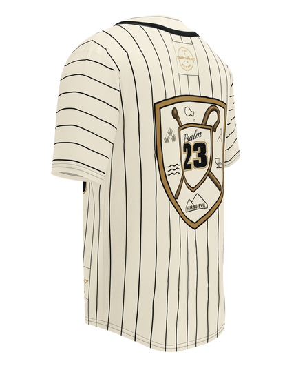 Psalm 23 Baseball Jersey (Light Edition) | Minimal Christian Baseball Jersey | Logos Threads