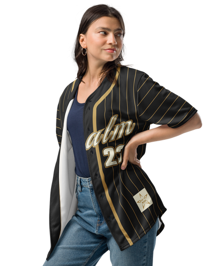 Psalm 23 Baseball Jersey (Dark Edition) | Minimal Christian Baseball Jersey | Logos Threads