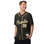 Psalm 23 Baseball Jersey (Dark Edition) | Minimal Christian Baseball Jersey | Logos Threads