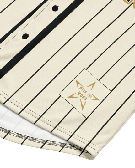 Psalm 23 Baseball Jersey (Light Edition) | Minimal Christian Baseball Jersey | Logos Threads