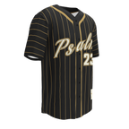 Psalm 23 Baseball Jersey (Dark Edition) | Minimal Christian Baseball Jersey | Logos Threads