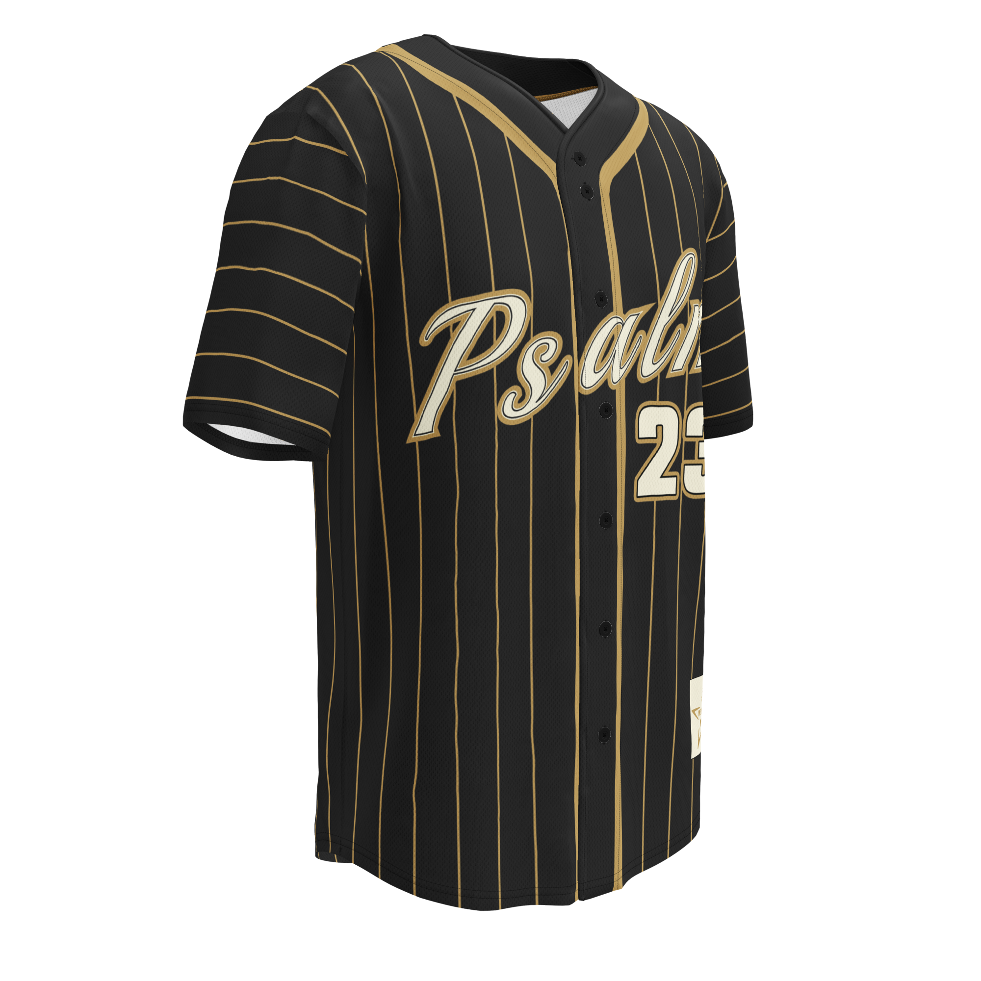 Psalm 23 Baseball Jersey (Dark Edition) | Minimal Christian Baseball Jersey | Logos Threads
