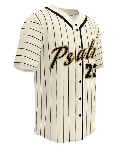 Psalm 23 Baseball Jersey (Light Edition) | Minimal Christian Baseball Jersey | Logos Threads