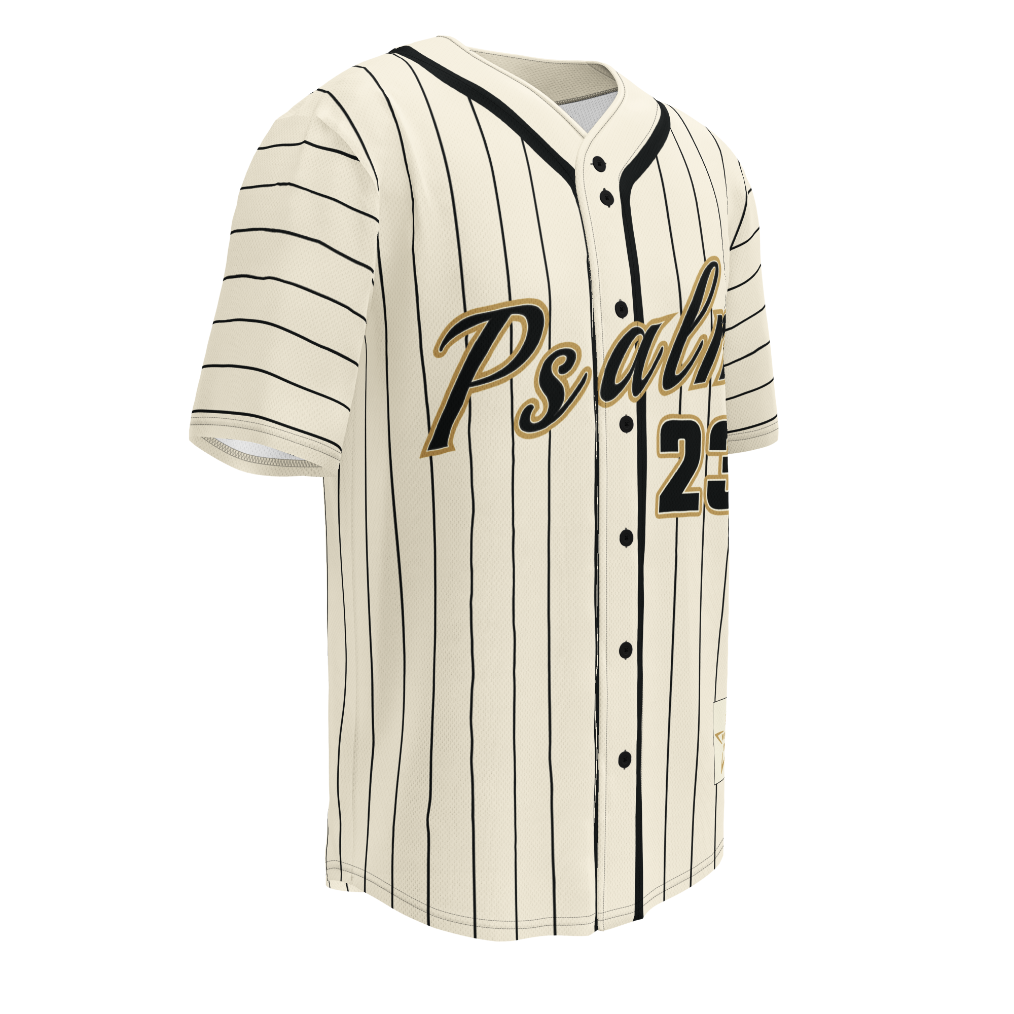Psalm 23 Baseball Jersey (Light Edition) | Minimal Christian Baseball Jersey | Logos Threads