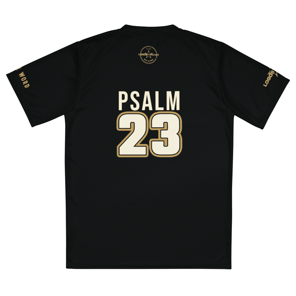 Psalm 23 Standard Jersey (Dark Edition) | Minimal Christian Jersey | Logos Threads