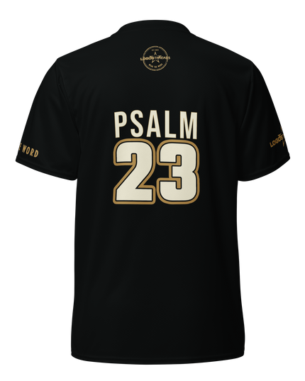 Psalm 23 Standard Jersey (Dark Edition) | Minimal Christian Jersey | Logos Threads