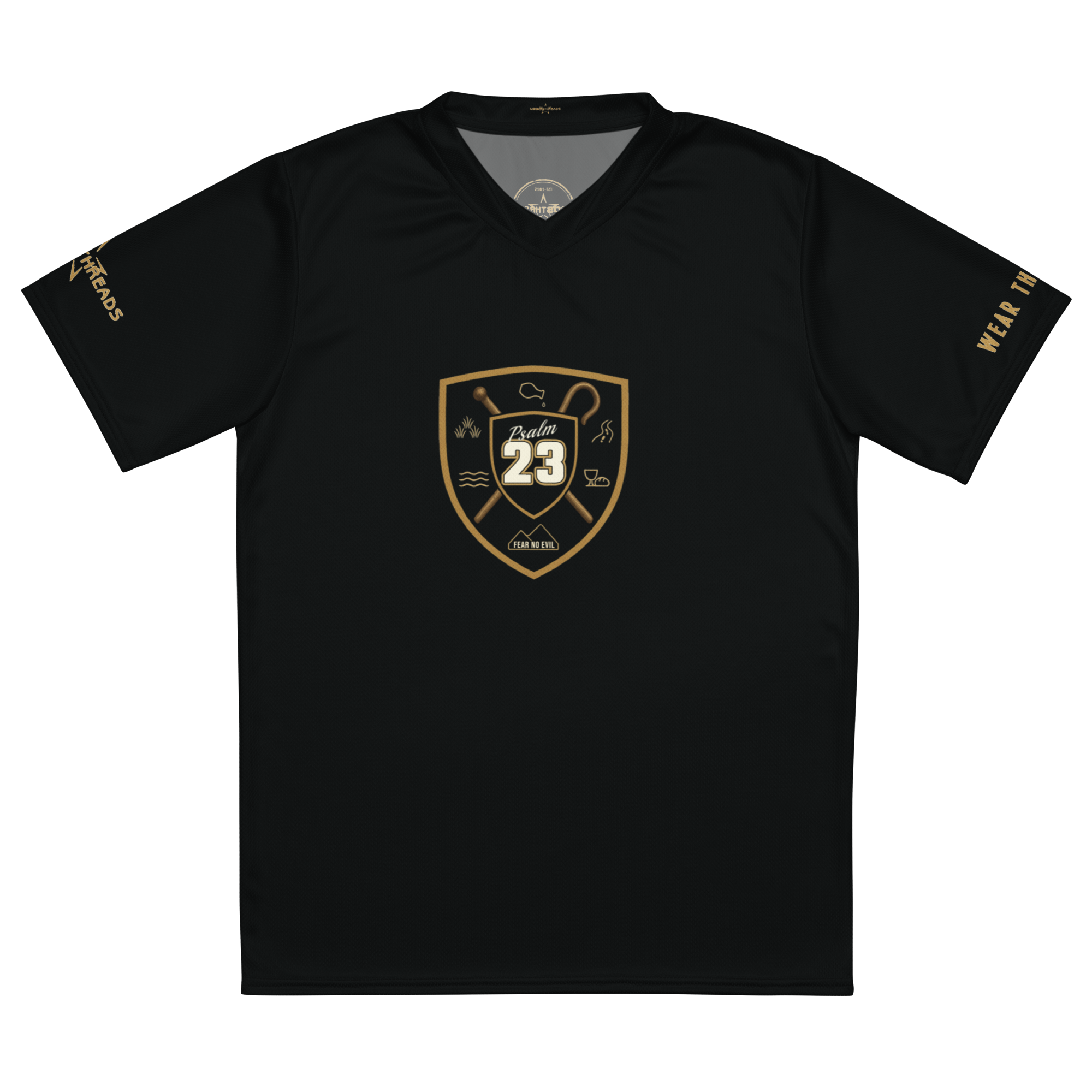 Psalm 23 Standard Jersey (Dark Edition) | Minimal Christian Jersey | Logos Threads