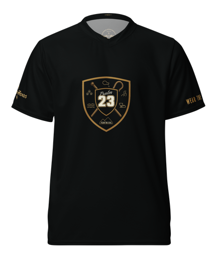 Psalm 23 Standard Jersey (Dark Edition) | Minimal Christian Jersey | Logos Threads
