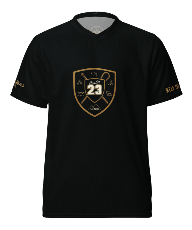 Psalm 23 Standard Jersey (Dark Edition) | Minimal Christian Jersey | Logos Threads