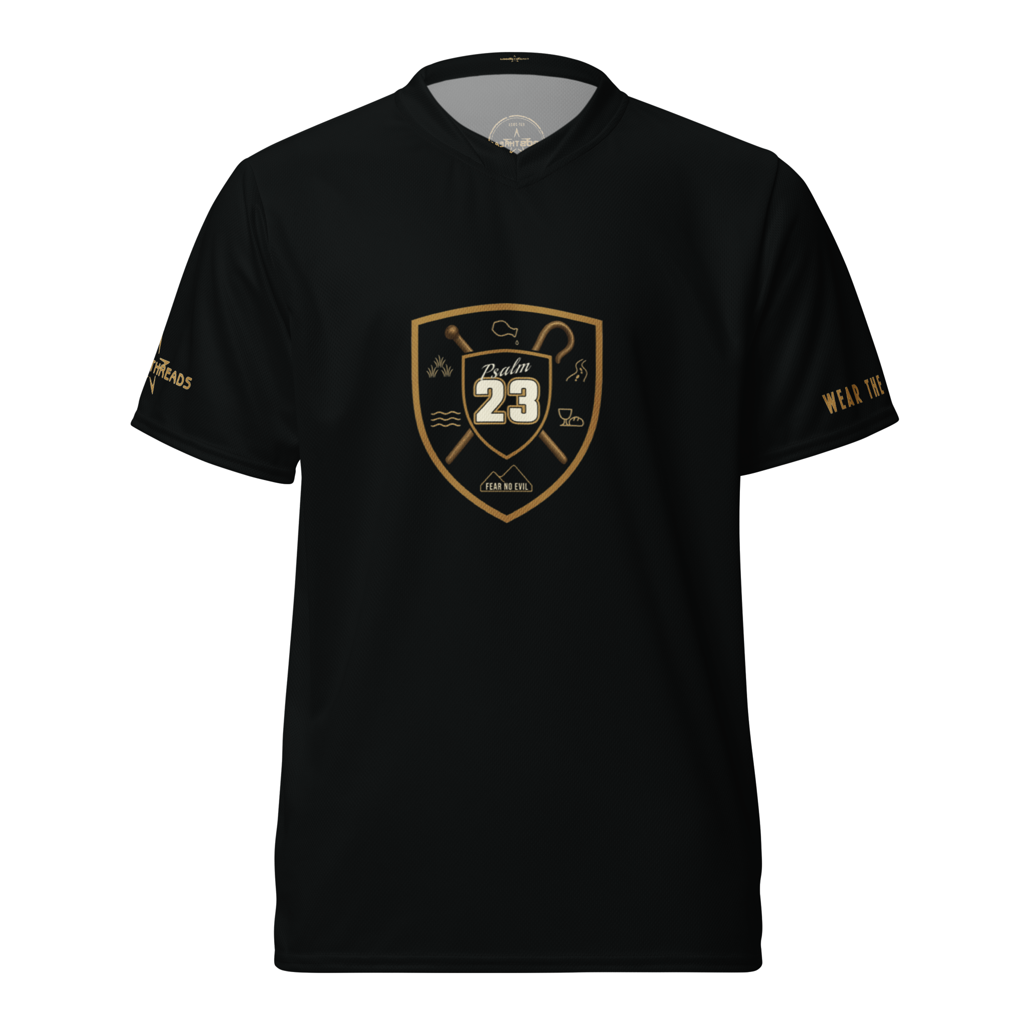 Psalm 23 Standard Jersey (Dark Edition) | Minimal Christian Jersey | Logos Threads