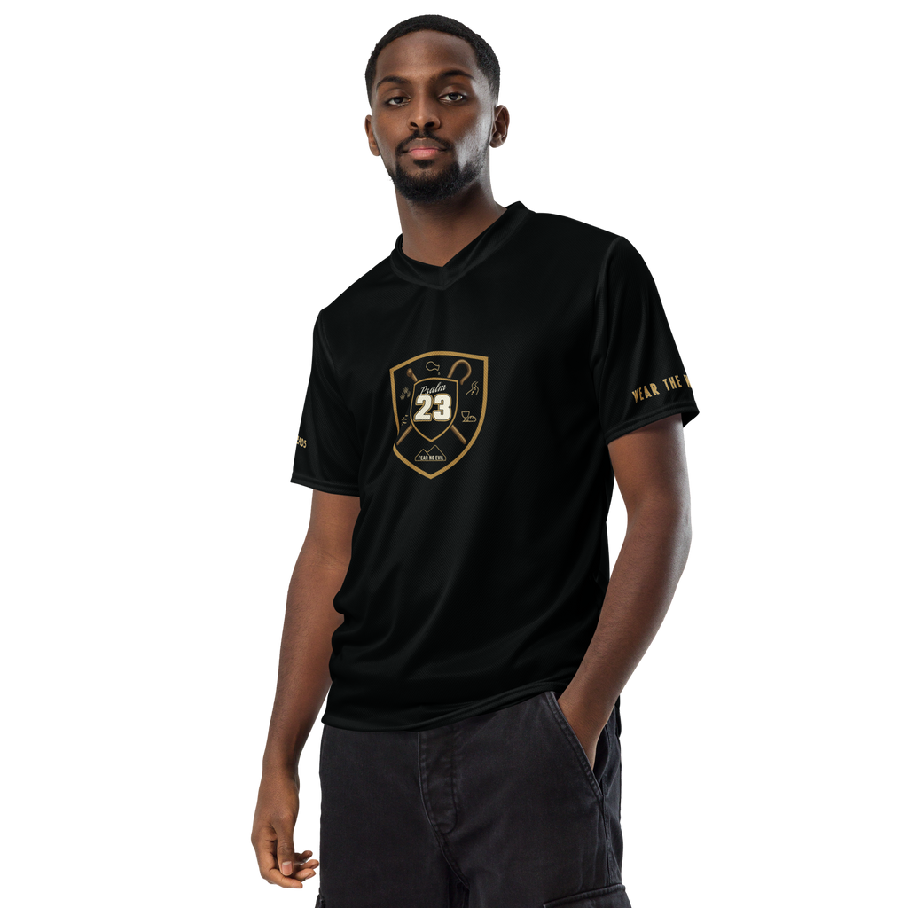 Psalm 23 Standard Jersey (Dark Edition) | Minimal Christian Jersey | Logos Threads