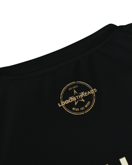 Psalm 23 Standard Jersey (Dark Edition) | Minimal Christian Jersey | Logos Threads