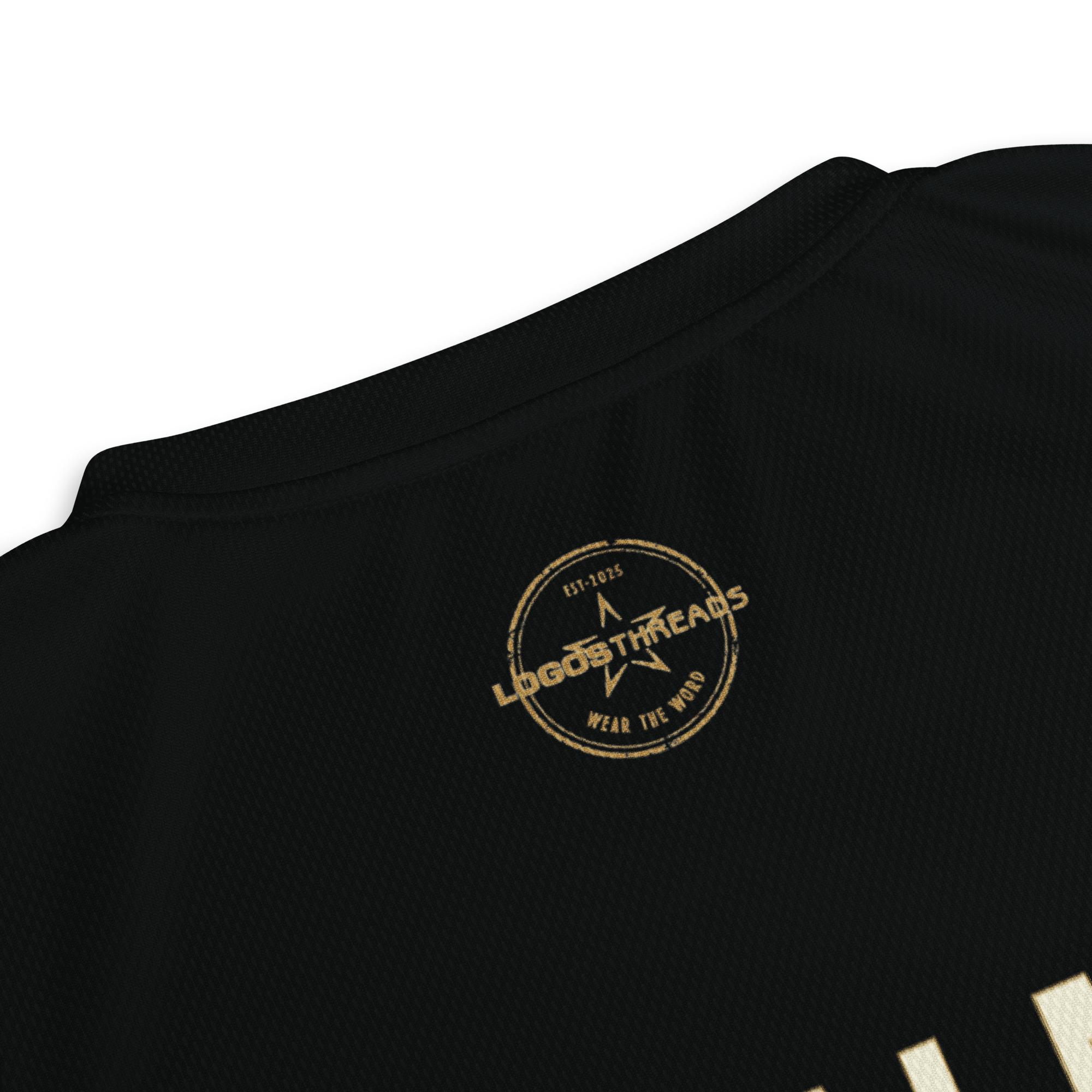 Psalm 23 Standard Jersey (Dark Edition) | Minimal Christian Jersey | Logos Threads