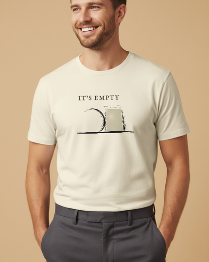 It’s Empty Tee (AU Light Edition) | Minimal Christian T-Shirt | Logos Threads