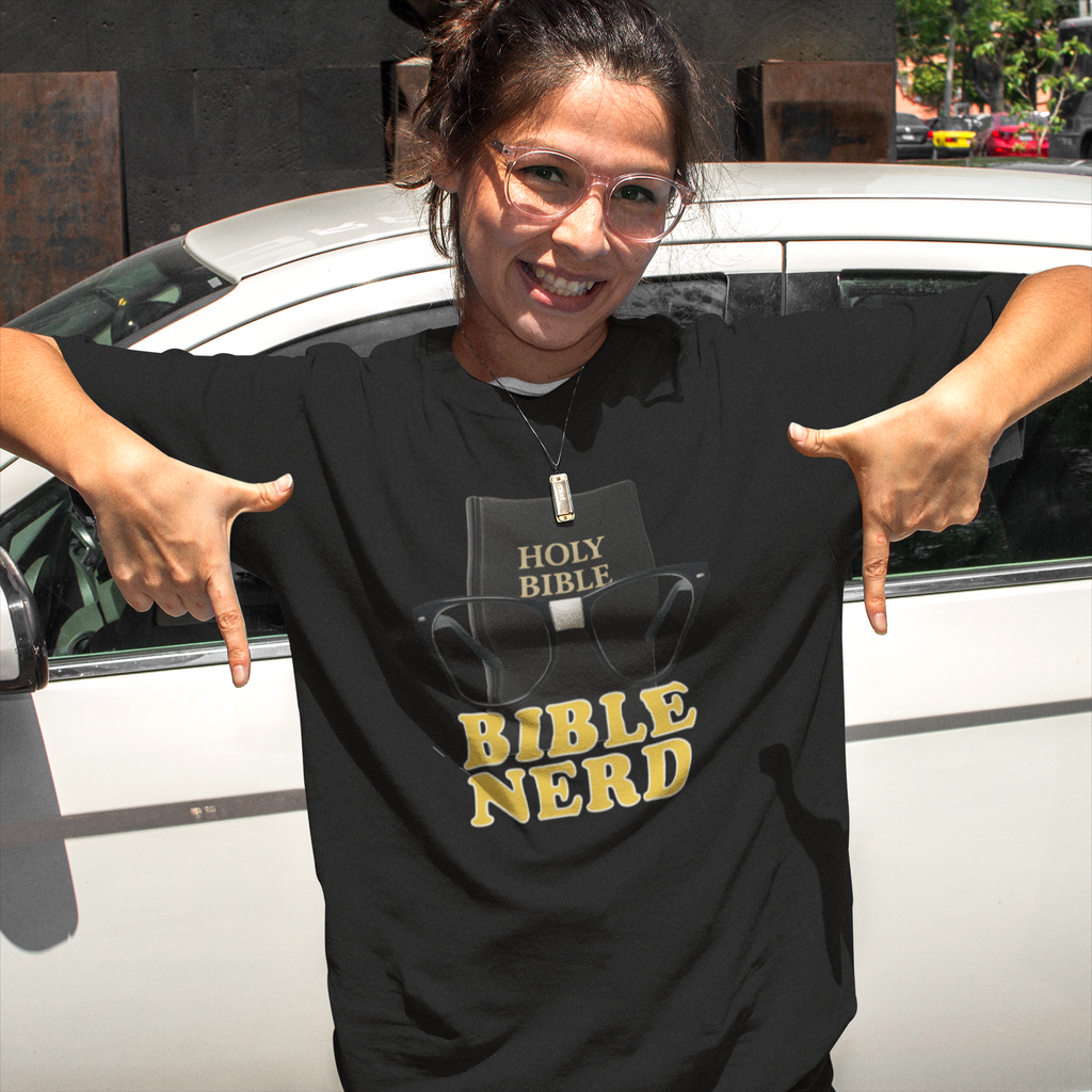 Bible Nerd Tee — Book Edition