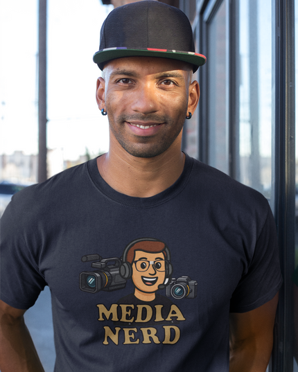 Media Nerd Tee — Guy