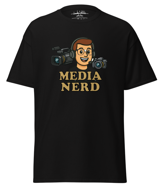 Media Nerd Tee — Guy