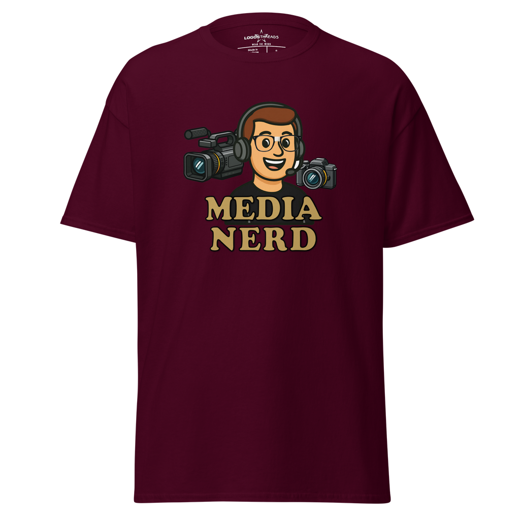 Media Nerd Tee — Guy