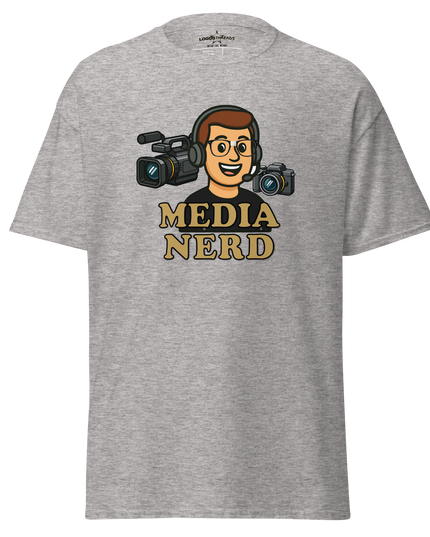 Media Nerd Tee — Guy