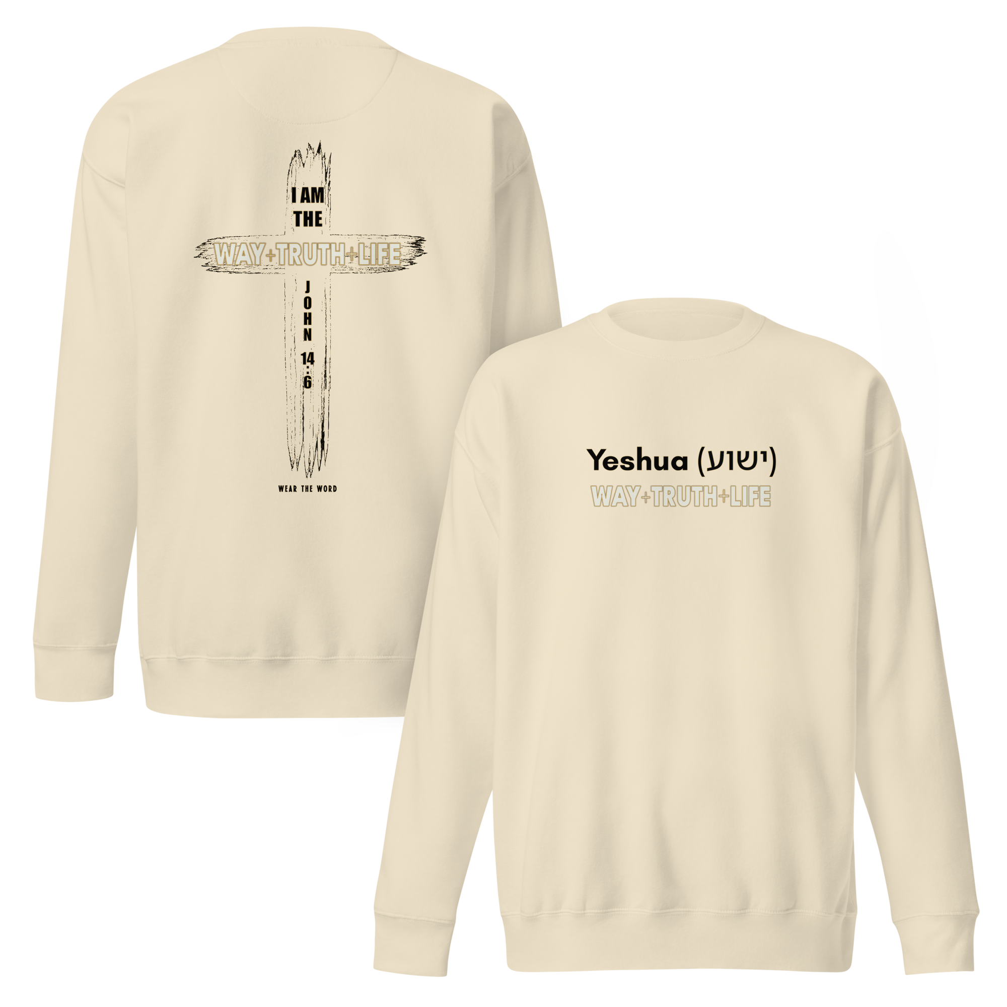 Yeshua Sweatshirt (WW Edition – Bone) – Ships from USA