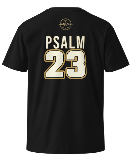 Psalm 23 Tee (Dark Edition)  | Minimal Christian T-Shirt | Logos Threads