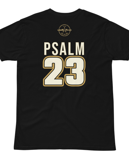 Psalm 23 Tee (Dark Edition)  | Minimal Christian T-Shirt | Logos Threads